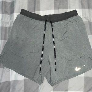 5” Gray Nike running shorts